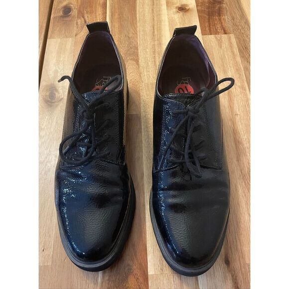 Franco Sarto Black Oxford Shoes - Picture 4 of 6